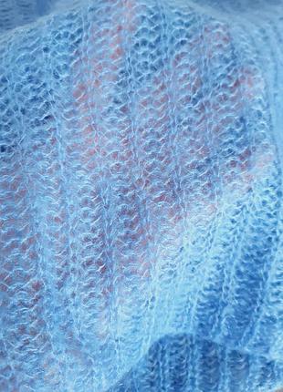 Свитер голубой шерсть  42 р 4