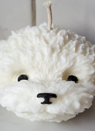 Свечка свеча собака щенок ручной работы