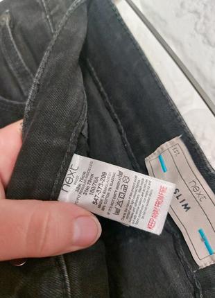 Фирменные джинсы слим 30р.5 фото
