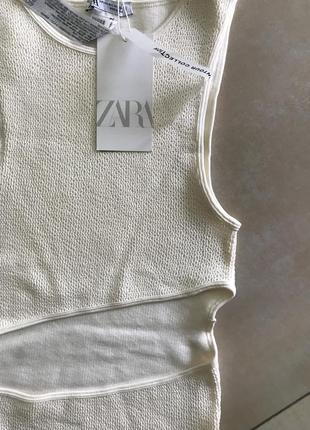 Шикарный новый фактурный боди zara s-m с вырезами zara10 фото