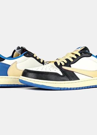 Кроссовки nike fragment x travis scott x air jordan 1