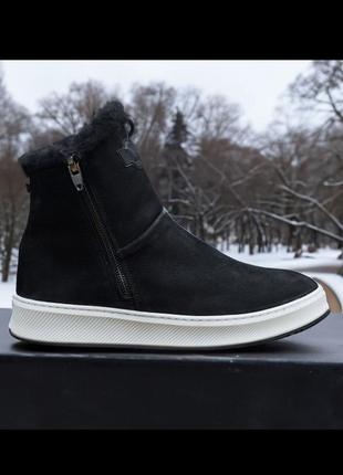 Теплі чоловічі зимові черевики/уггі натуральний нубук4 фото