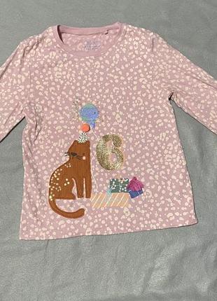 Стильная детская кофта мирер лонгслив next