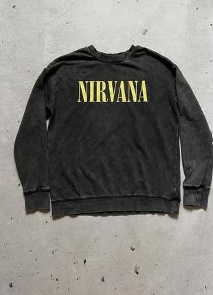 Світшот жіночий мерч nirvana h&m розмір xs-m (156-164 см)