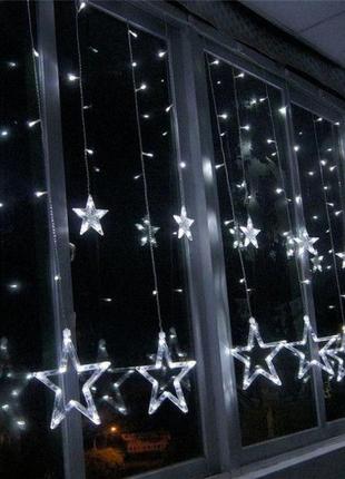 Гірлянда-штора зорепад зірки ширина 3 метри5 фото