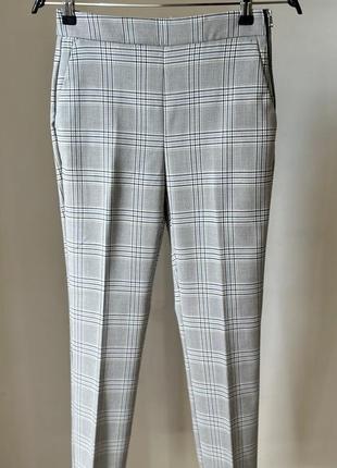 Брюки у клітинку zara, xs