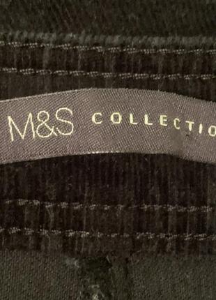 Черная юбка мелкий вельвет marks&spenser на пуговицах спереди  размер 14/ xl5 фото