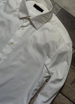 Чоловіча брендова бавовняна приталена сорочка calvin klein оригінал розмір 40 (m)4 фото