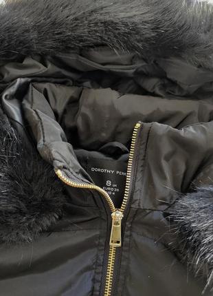 Чёрное стёганое пальто пуховик6 фото