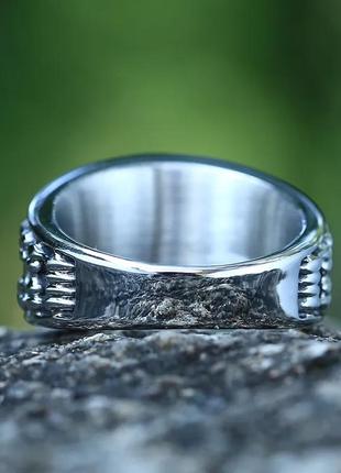 Кольцо перстень 21.5 р нержавеющая сталь с камнем солнце5 фото