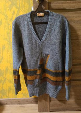 Зимний шерстяной свитер