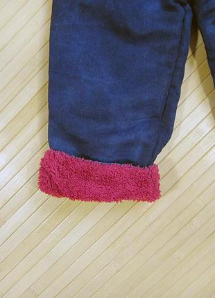 Джинсы на девочку утепленные махрой