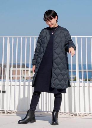Ультралегкий пуховик пальто uniqlo.