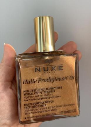 Золота олія nuxe huile prodigieuse or dry oil 100 мл