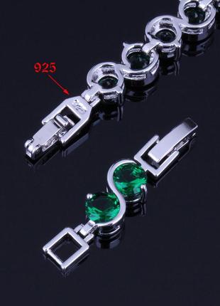 Изумрудно -зелений браслет9252 фото