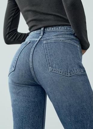 Джинсы mom fit high-waist от zara3 фото