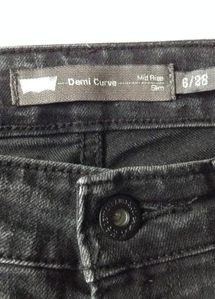 Джинсы levi's demi curve.  прямые. 28/м3 фото