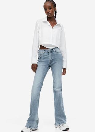 Широкі джинси h&m, розкльошені штани, bootcut jeans,