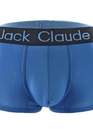 Блакитні чоловічі боксери jack claude 🛍️1+1=3🛍️2 фото