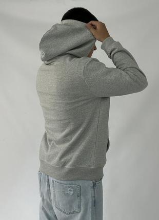 Мужское худи &lt;unk&gt; кофта gap light heather gray (с флисом)8 фото