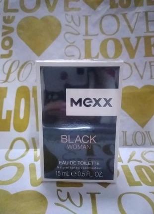 Mexx черный woman 15ml toilette