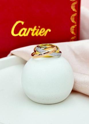 Каблучка cartier trinity