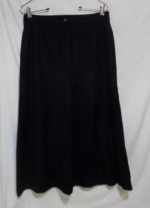 Новая юбка-клинка черная шерсть кашемир люкс *strenesse gabriele strehle* 48р1 фото