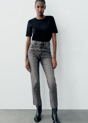 Джинсы mom fit high-waist от zara5 фото