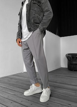 Серые брюки брюки оверсайз2 фото