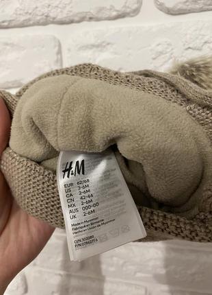 Дитяча шапочка на зиму h&amp;m2 фото