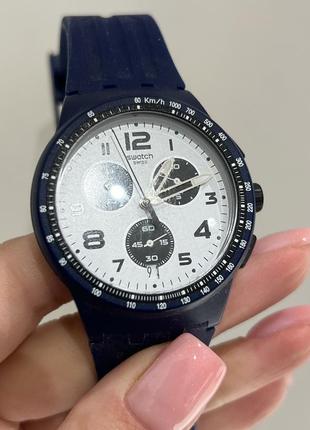 Часы мужской синий swatch sr936sw5 фото