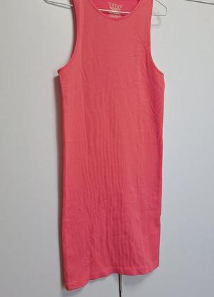 Облегающее платье с открытыми плечами в рубчик primark