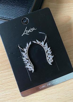 Серёжки кафы , cubic zirconia