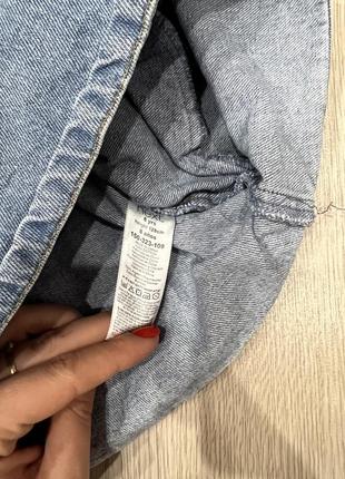 Джинсовый сарафан с рюшами комбинезон голубое джинсовое платье zara next 8 1284 фото