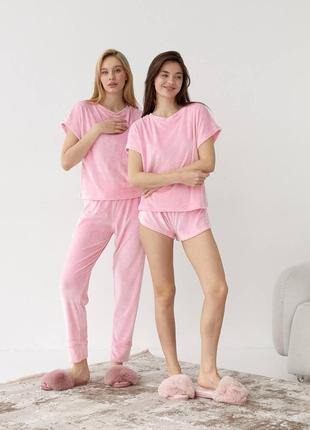 Велюрова піжама 3-ка