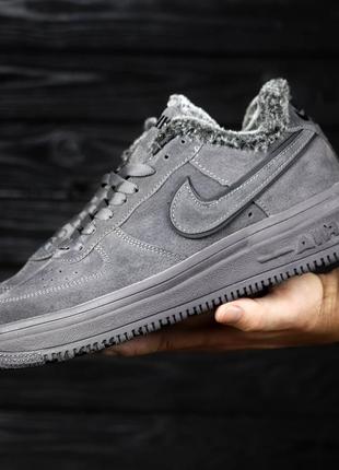 Чоловічі зимові замшеві кросівки nike suede winter