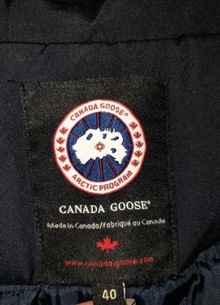 Куртка синя тепла парка від canada goose.8 фото