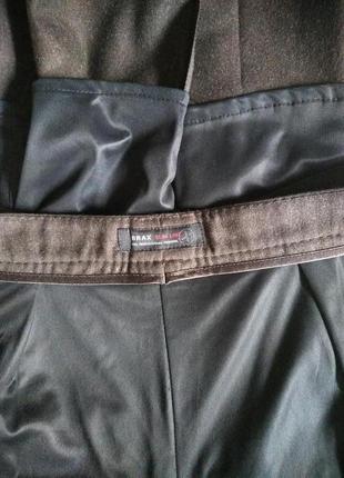 Шерстяные брюки прямого кроя премиум бренд brax8 фото