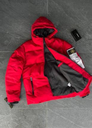 Топ цена❤️‍🔥мужская стильная трендовая куртка в стиле стон айленд зимняя до -15 качественная с патчем stone island2 фото