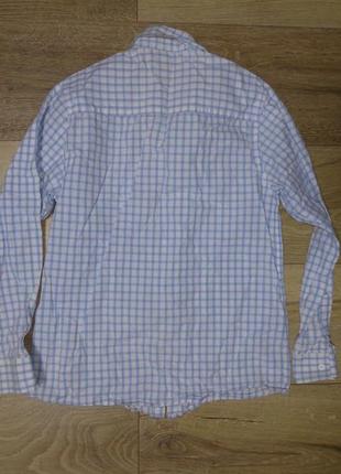 Рубашка в бело-голубую клеточку, размер 1462 фото