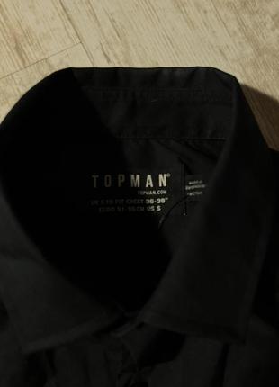 Рубашка черного цвета от бренда topman