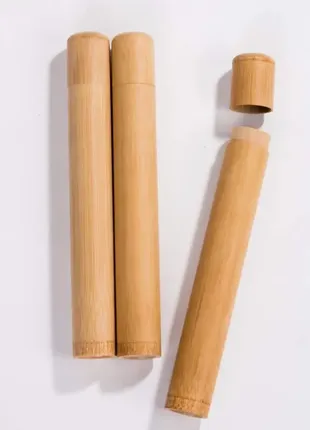 Бамбуковый чехол, футляр для зубной щётки2 фото