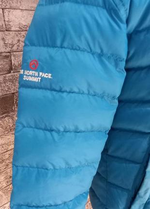 Куртка north face двухсторонняя бирюзового цвета8 фото