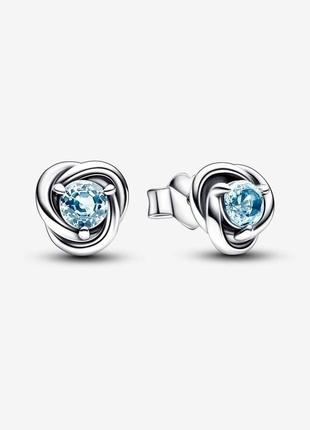 Сережки-пусети «март» з морським символом повіки