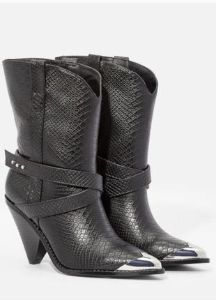 Jbrando сапоги ботинки western boots black snake