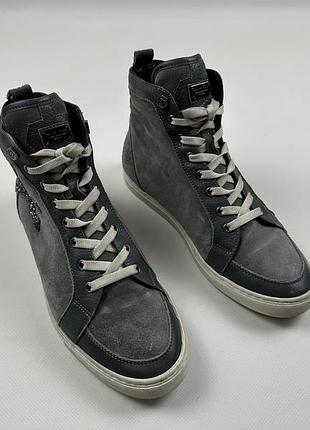 Высокие кроссовки philipp plein skulls sneakers grey
