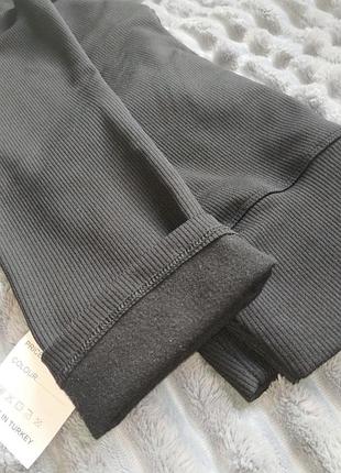 Лосини в рубчик на флісі