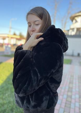 Шубка укорочена zara mango h&m женская шубка