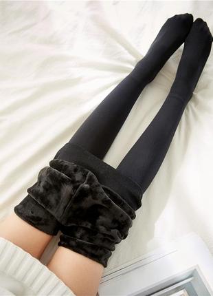 Термо колготки з хутром всередині теплі❤️‍🔥