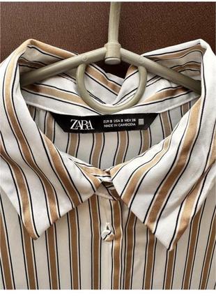 Сатинова блуза, сорочка, рубашка оверсайз zara6 фото